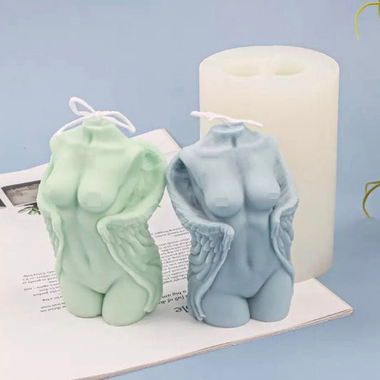 LYBA Mould 3D Female Angel Body Fondant Candle Silicone Mould - Bakewareindia