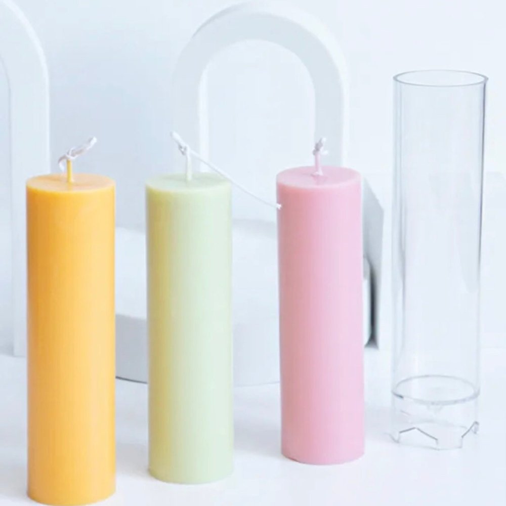 LYBA Mould 3D Pillar Polycarbonate Candle Mould - Bakewareindia