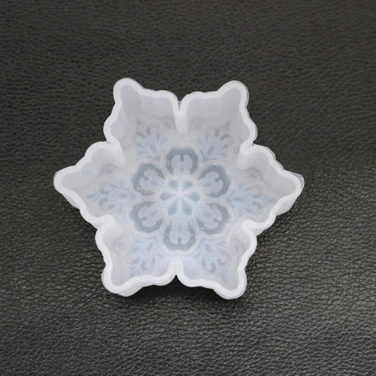 Lyba Mould 3D Snowflake Silicone Candle Cake Mould - Bakewareindia