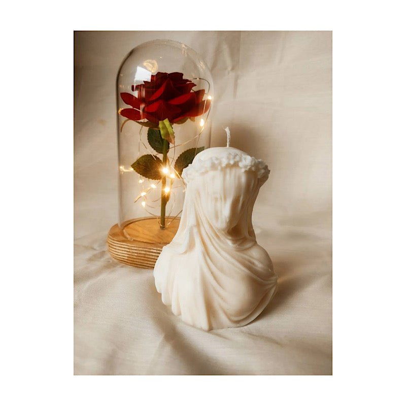 LYBA Mould 3D Veiled Woman Fondant Chocolate Candle Silicone Mould Large - Bakewareindia