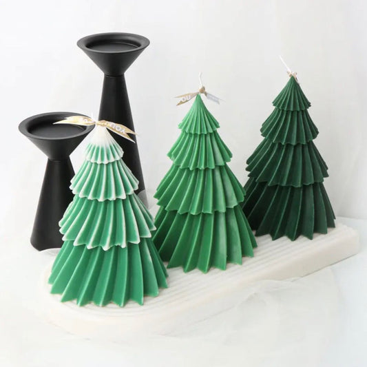 Lyba Moulds 3D Christmas Tree Cake Candle Silicone Mould - Bakewareindia