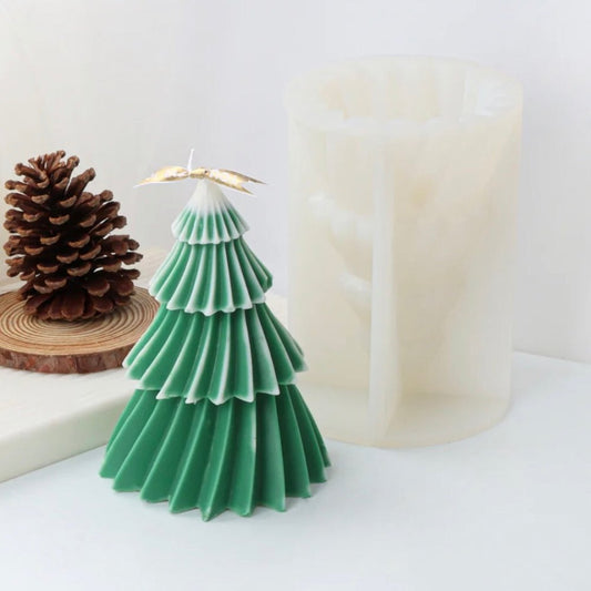 Lyba Moulds 3D Christmas Tree Cake Candle Silicone Mould - Bakewareindia