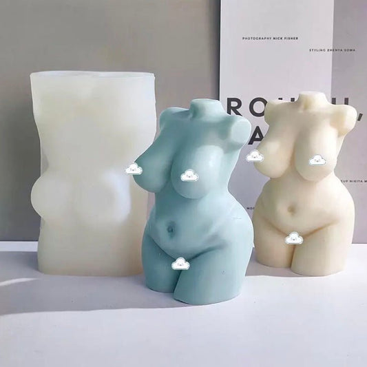 Lyba Moulds 3D Curvy Female Body Candle Silicone Mould - Bakewareindia
