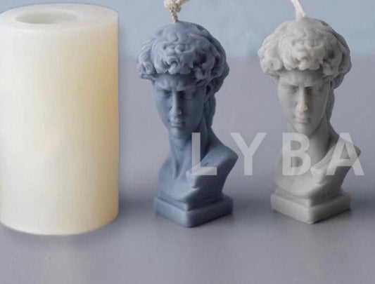 Lyba Moulds 3D David Face Candle Silicone Mould - Bakeware India