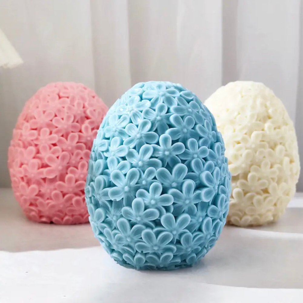 Lyba moulds 3D Flower Egg Candle Chocolate Silicone Mould - Bakewareindia
