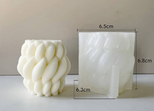 Lyba moulds 3D Geometric Swirl Teardrop Fondant Chocolate Candle Silicone Mould - Bakewareindia