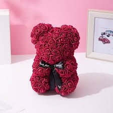 Lyba moulds 3D Rose Teddy Bear Candle Chocolate Silicone Mould - Bakewareindia