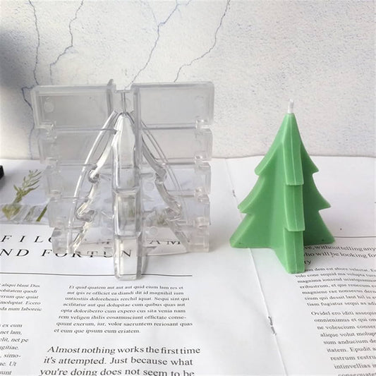 Lyba Moulds Christmas Tree Polycarbonate Chocolate Candle Mould - Bakewareindia