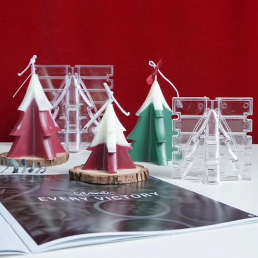 Lyba Moulds Christmas Tree Polycarbonate Chocolate Candle Mould - Bakewareindia