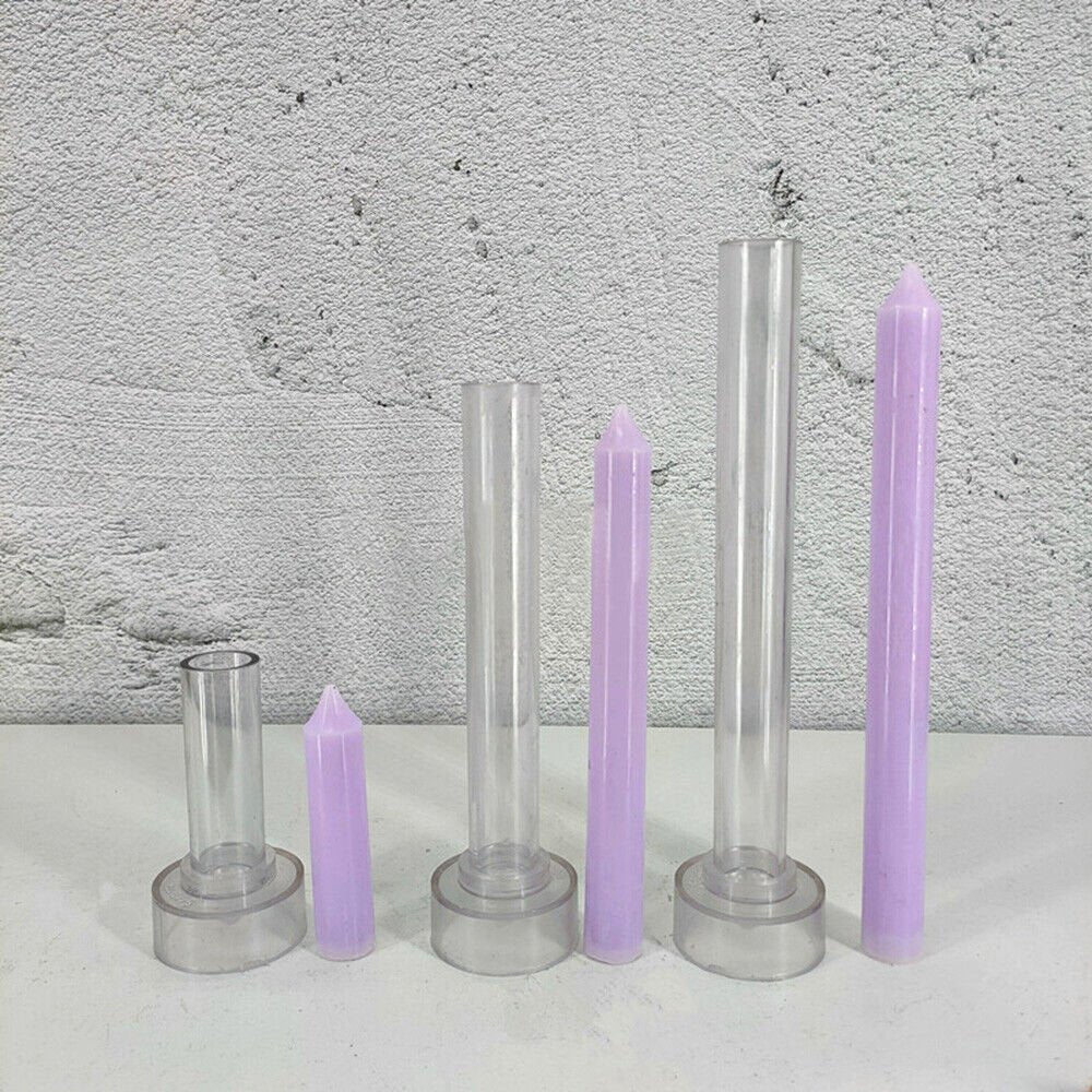 Lyba Moulds Long Tapered Sleek Pillar Polycarbonate Candle Mould (Select sizes) - Bakewareindia