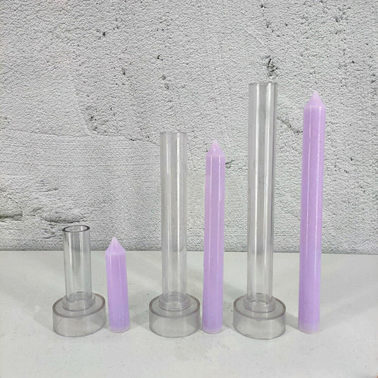Lyba Moulds Long Tapered Sleek Pillar Polycarbonate Candle Mould (Select sizes) - Bakewareindia