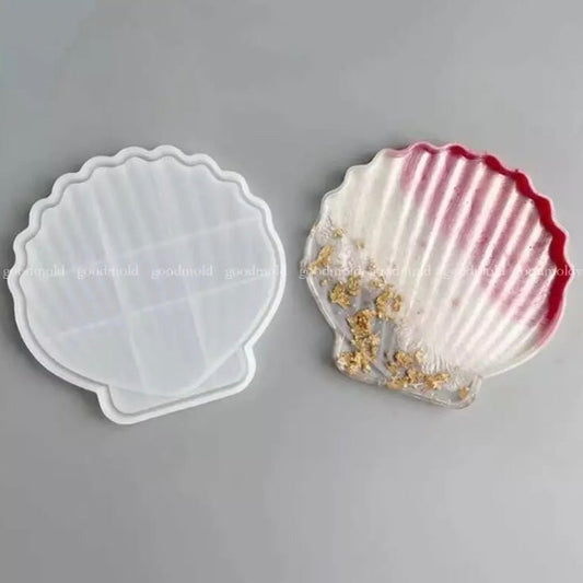 Lyba Moulds Sea Shell Box Tray Dish Resin Silicone Mould - Bakewareindia