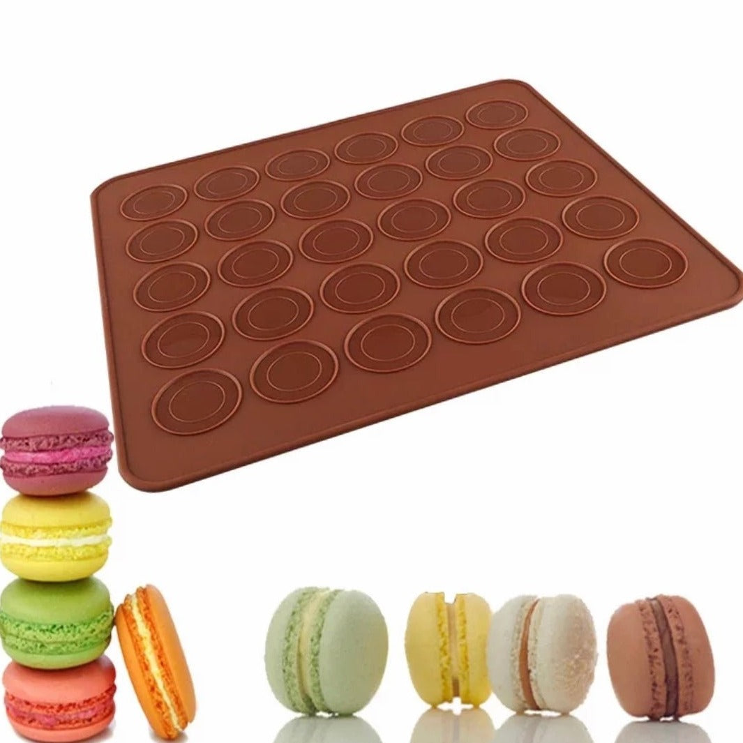 Macaroon Silicone Mat 30 Cavity - Bakewareindia