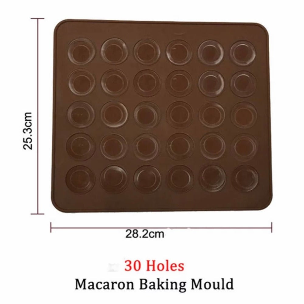 Macaroon Silicone Mat 30 Cavity - Bakewareindia