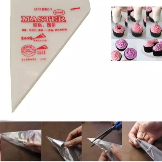 Medium Disposable Piping Bag,100pc - Bakewareindia