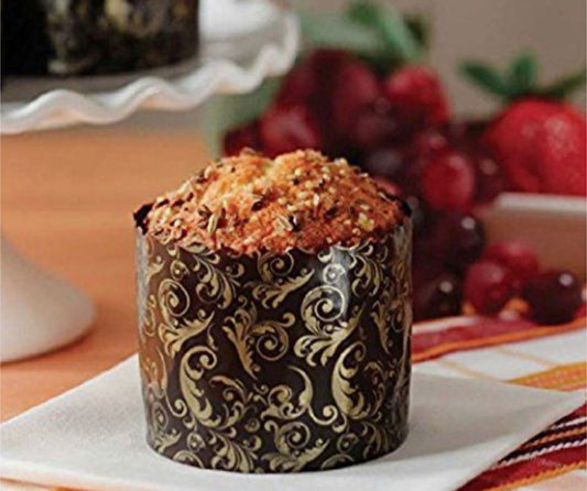 Novacart Panettone Basso Cupcake Bake And Serve Liners , 50 pcs - Bakewareindia