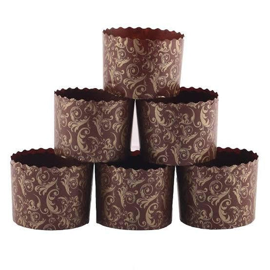 Novacart Panettone Basso Cupcake Bake And Serve Liners , 50 pcs - Bakewareindia