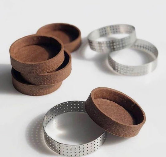 Perforated Round Tart Ring 6inch - Bakewareindia