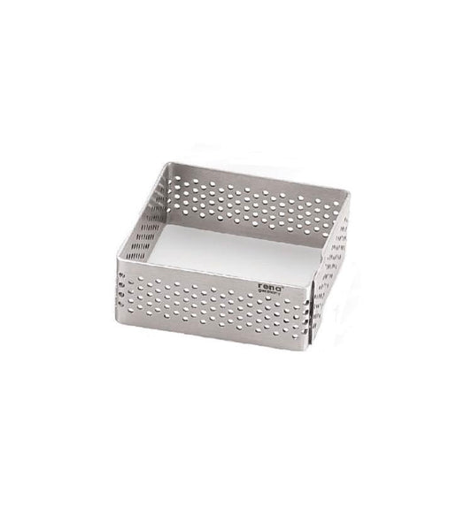 Perforated Square Tart Ring 3x1inch - Bakewareindia
