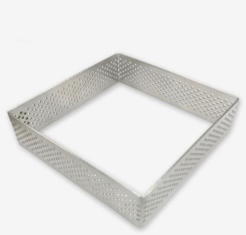 Bakewareind Perforated Square Tart Ring 6 inch