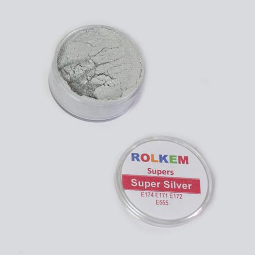 Rolkem Super Silver Dust,10ML - Bakewareindia