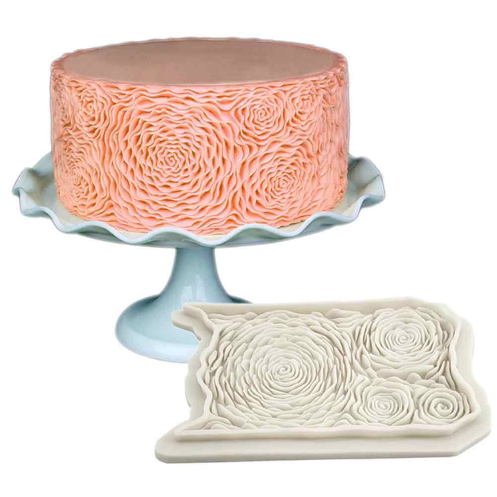 Rosette Texture Silicone Onlay Texture Mat Cake Mould - Bakewareindia