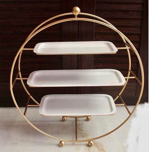 Round Dessert platter stand - Bakewareindia