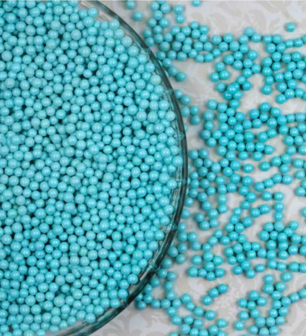 SHINE BLUE PEARLS 3MM,SUGARSHINE INDIA - Bakewareindia