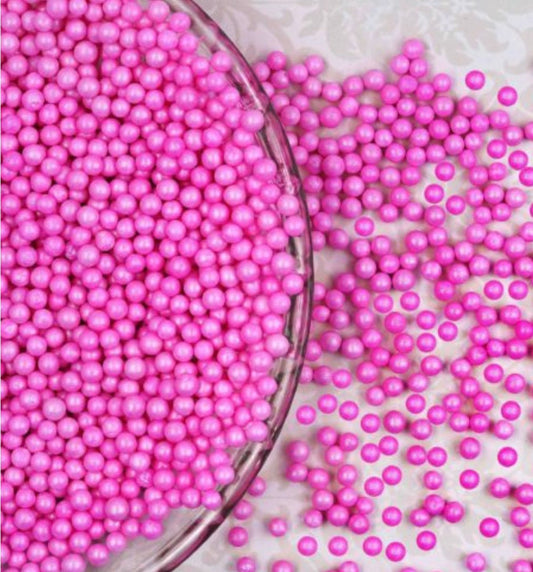 SHINE PINK PEARLS 3MM,SUGARSHINE INDIA - Bakewareindia