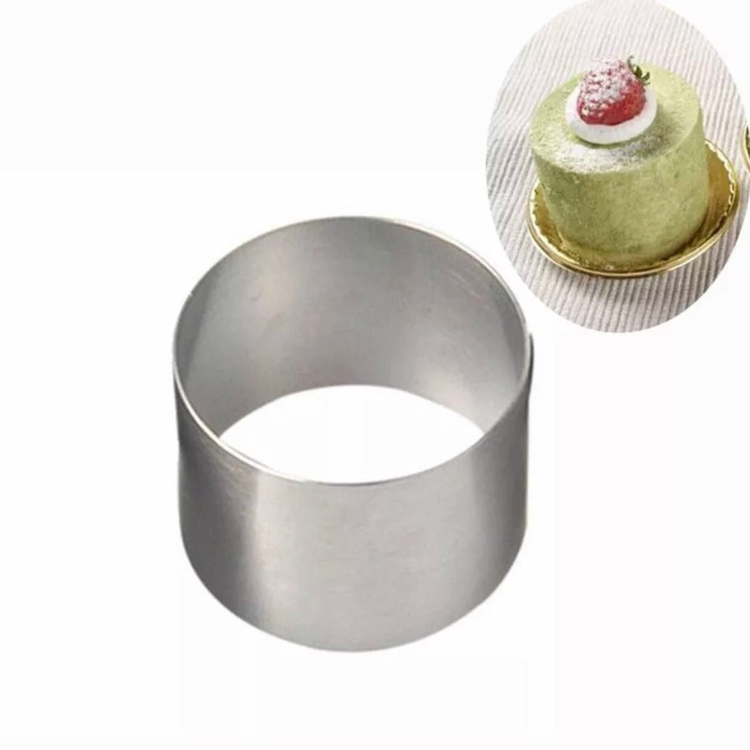 Stainless Steel Deep Cake Ring ,2x2" - Bakewareindia