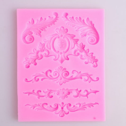 Vintage Baroque Fondant Silicone Mould - Bakewareindia